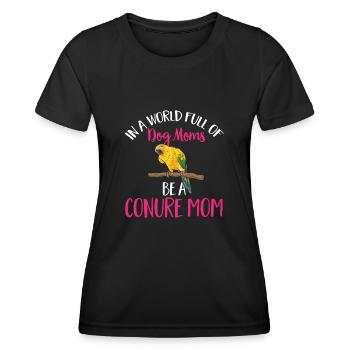 Parakeet, Parrot, Parakeet, Bird - Women's Functional T-Shirt - black - Front - AI Model Female 172 light (172cm)