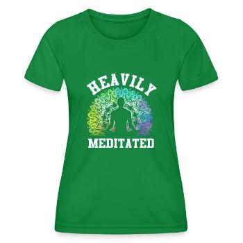 Fortement médité - T-shirt sport Femme - vert - Devant - AI Model Female 172 dark (172cm)