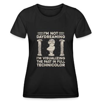 Geschichtslehrer Lustige Geschichtslehrer Sprüche - Frauen Funktions-T-Shirt - Schwarz - Vorne - AI Model Female 172 light (172cm)