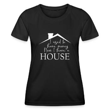 Housewarming House Building Home Owner - Women's Functional T-Shirt - black - Front - AI Model Female 172 light (172cm)