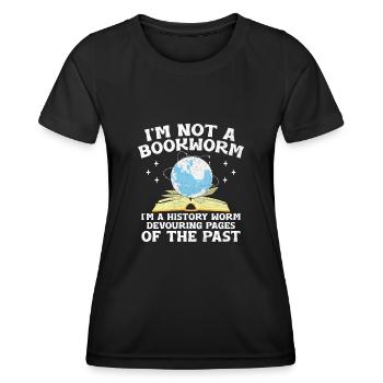 Geschichtslehrer Lustige Geschichtslehrer Sprüche - Frauen Funktions-T-Shirt - Schwarz - Vorne - AI Model Female 172 light (172cm)