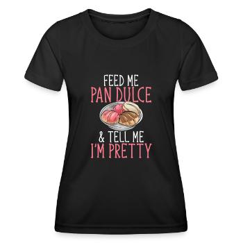Concha Hispanic Mexican Pan Dulce - Women's Functional T-Shirt - black - Front - AI Model Female 172 light (172cm)