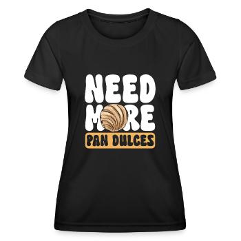 Concha Hispanic Mexican Pan Dulce - Women's Functional T-Shirt - black - Front - AI Model Female 172 light (172cm)