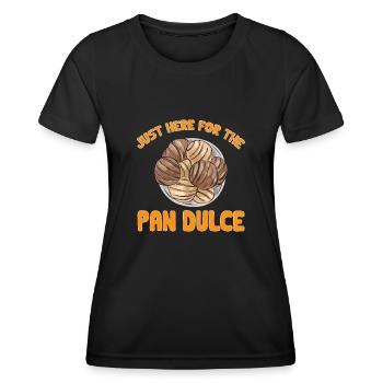 Concha Hispanic Mexikanisch Pan Dulce - Frauen Funktions-T-Shirt - Schwarz - Vorne - AI Model Female 172 light (172cm)