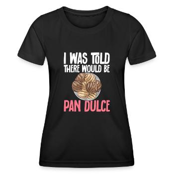 Concha Hispanic Mexican Pan Dulce - Women's Functional T-Shirt - black - Front - AI Model Female 172 light (172cm)