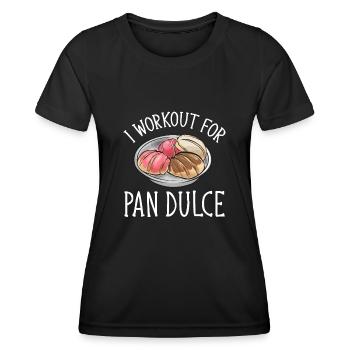 Concha Hispanic Mexican Pan Dulce - Women's Functional T-Shirt - black - Front - AI Model Female 172 light (172cm)