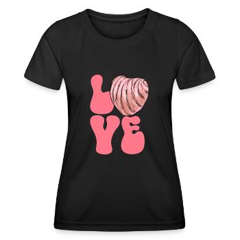 Concha Hispanic Mexikanisch Pan Dulce - Frauen Funktions-T-Shirt - Schwarz - Vorne - AI Model Female 172 light (172cm)