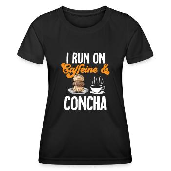 Concha Hispanic Mexican Pan Dulce - Women's Functional T-Shirt - black - Front - AI Model Female 172 light (172cm)