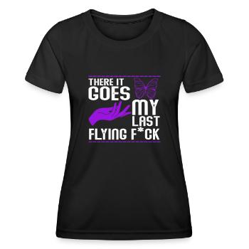 There It Goes My Last Flying F - Women's Functional T-Shirt - black - Front - AI Model Female 172 light (172cm)