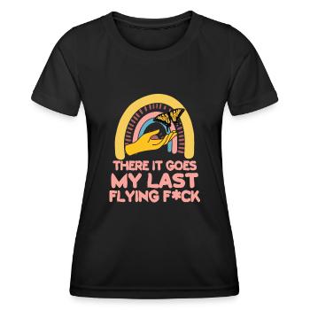 There It Goes My Last Flying F - Women's Functional T-Shirt - black - Front - AI Model Female 172 light (172cm)