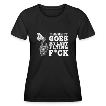 There It Goes My Last Flying F - Women's Functional T-Shirt - black - Front - AI Model Female 172 light (172cm)