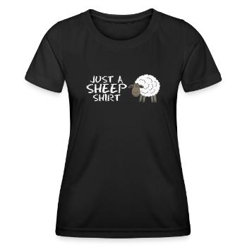 Moutons fermiers bon marché - T-shirt sport Femme - noir - Devant - AI Model Female 172 light (172cm)