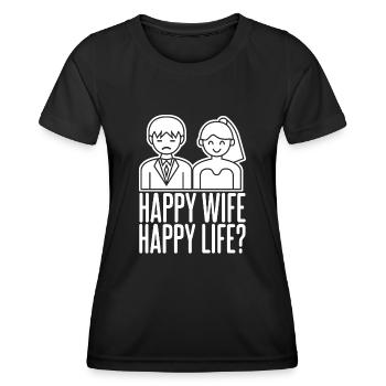 Bride Groom Best Man Wedding Groomsmen - Frauen Funktions-T-Shirt - Schwarz - Vorne - AI Model Female 172 light (172cm)