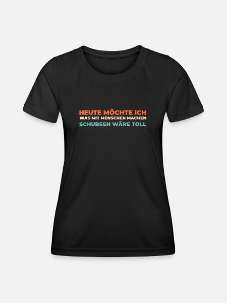 Schwarzer Humor - Frauen Funktions-T-Shirt - Schwarz
