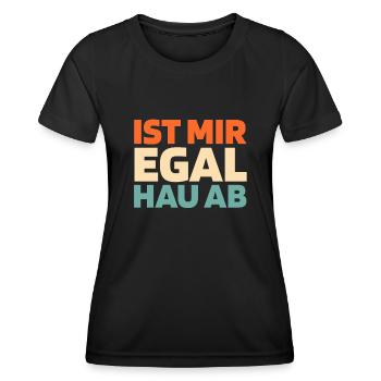 Schwarzer Humor - Frauen Funktions-T-Shirt - Schwarz - Vorne - AI Model Female 172 light (172cm)