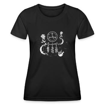 Kräutergarten Geschenkidee Gothic Okkult Witch - Frauen Funktions-T-Shirt - Schwarz - Vorne - AI Model Female 172 light (172cm)