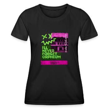 Dortmunder Discothek 80er 90er Wave-Musik Orpheum - Frauen Funktions-T-Shirt - Schwarz - Vorne - AI Model Female 172 light (172cm)