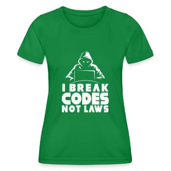 Ethische Hacker-Cybersicherheitsexpertise - Frauen Funktions-T-Shirt - Kelly Green - Vorne - AI Model Female 172 dark (172cm)