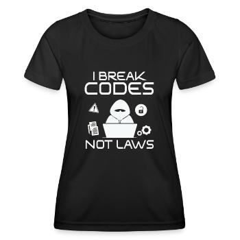 Ethische Hacker-Cybersicherheitsexpertise - Frauen Funktions-T-Shirt - Schwarz - Vorne - AI Model Female 172 light (172cm)