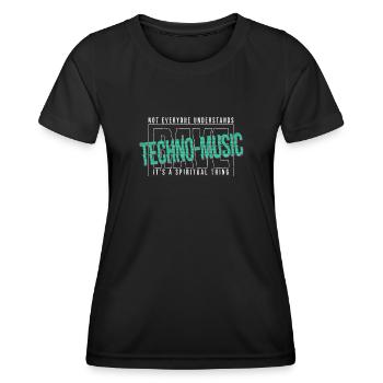 Hardcore Rave Music Raver, EDM, House Music - T-shirt sport Femme - noir - Devant - AI Model Female 172 light (172cm)