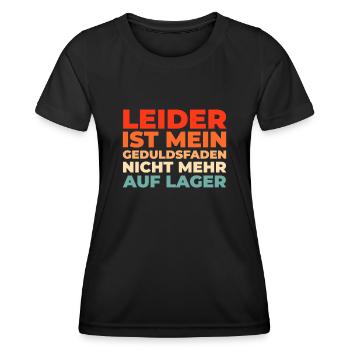 Schwarzer Humor - Frauen Funktions-T-Shirt - Schwarz - Vorne - AI Model Female 172 light (172cm)
