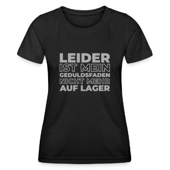 Schwarzer Humor - Frauen Funktions-T-Shirt - Schwarz - Vorne - AI Model Female 172 light (172cm)