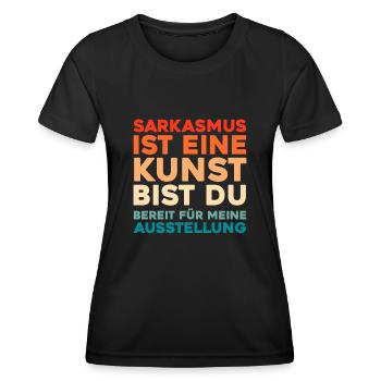 Schwarzer Humor - Frauen Funktions-T-Shirt - Schwarz - Vorne - AI Model Female 172 light (172cm)