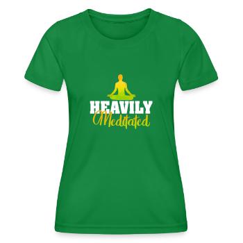 Stark meditiert - Frauen Funktions-T-Shirt - Kelly Green - Vorne - AI Model Female 172 dark (172cm)