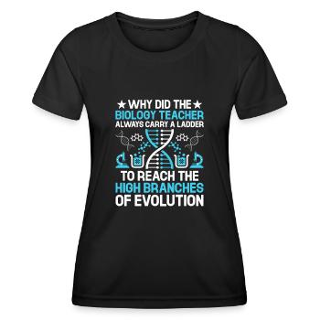 Science Teacher School Teacher Biology Chemistry P - Women's Functional T-Shirt - black - Front - AI Model Female 172 light (172cm)
