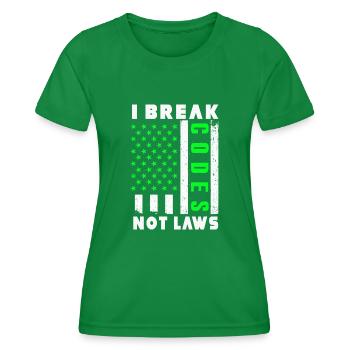 Ethische Hacker-Cybersicherheitsexpertise - Frauen Funktions-T-Shirt - Kelly Green - Vorne - AI Model Female 172 dark (172cm)