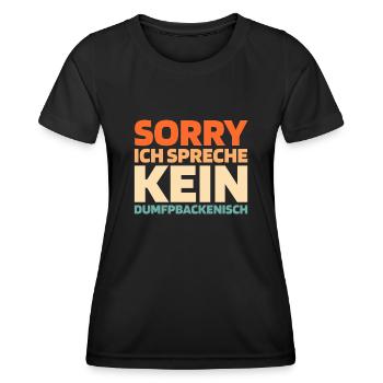 Schwarzer Humor - Frauen Funktions-T-Shirt - Schwarz - Vorne - AI Model Female 172 light (172cm)