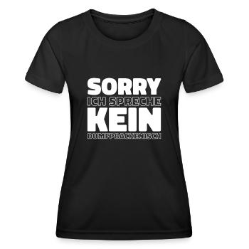 Schwarzer Humor - Frauen Funktions-T-Shirt - Schwarz - Vorne - AI Model Female 172 light (172cm)