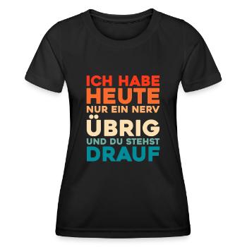 Schwarzer Humor - Frauen Funktions-T-Shirt - Schwarz - Vorne - AI Model Female 172 light (172cm)
