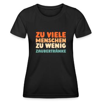Schwarzer Humor - Frauen Funktions-T-Shirt - Schwarz - Vorne - AI Model Female 172 light (172cm)