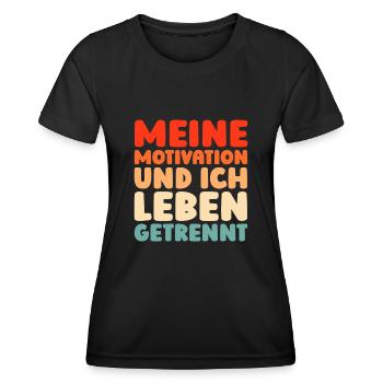Schwarzer Humor - Frauen Funktions-T-Shirt - Schwarz - Vorne - AI Model Female 172 light (172cm)