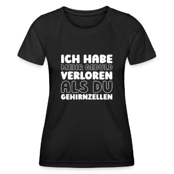 Schwarzer Humor - Frauen Funktions-T-Shirt - Schwarz - Vorne - AI Model Female 172 light (172cm)