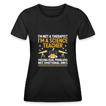 Science Teacher School Teacher Biology Chemistry P - Women's Functional T-Shirt - black - Front - AI Model Female 172 light (172cm)