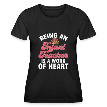 Kindergarten Teacher Daycare Center Educator - Women's Functional T-Shirt - black - Front - AI Model Female 172 light (172cm)