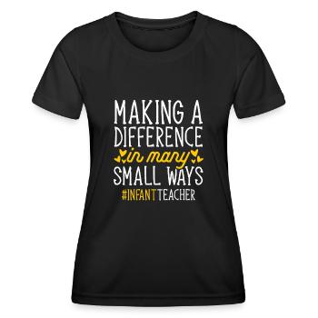 Kindergarten Teacher Daycare Center Educator - Women's Functional T-Shirt - black - Front - AI Model Female 172 light (172cm)