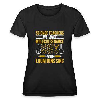Science Teacher School Teacher Biology Chemistry P - Women's Functional T-Shirt - black - Front - AI Model Female 172 light (172cm)