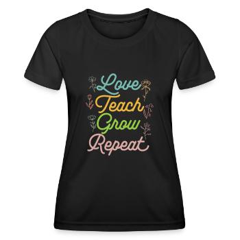Kindergarten Teacher Daycare Center Educator - Women's Functional T-Shirt - black - Front - AI Model Female 172 light (172cm)