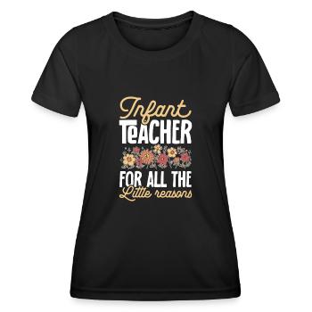 Kindergarten Teacher Daycare Center Educator - Women's Functional T-Shirt - black - Front - AI Model Female 172 light (172cm)