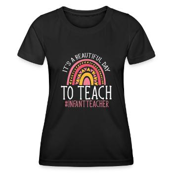 Kindergarten Teacher Daycare Center Educator - Women's Functional T-Shirt - black - Front - AI Model Female 172 light (172cm)
