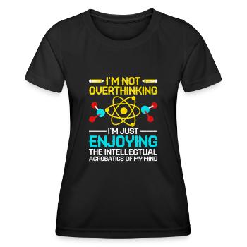 Professeur de sciences Professeur d’école Biologie Chimie P - T-shirt sport Femme - noir - Devant - AI Model Female 172 light (172cm)