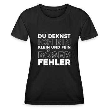 Schwarzer Humor - Frauen Funktions-T-Shirt - Schwarz - Vorne - AI Model Female 172 light (172cm)