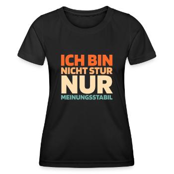 Schwarzer Humor - Frauen Funktions-T-Shirt - Schwarz - Vorne - AI Model Female 172 light (172cm)
