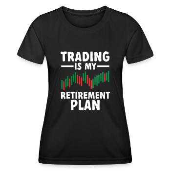 Trading Crypto Stock Market Investor Day Trader - Women's Functional T-Shirt - black - Front - AI Model Female 172 light (172cm)
