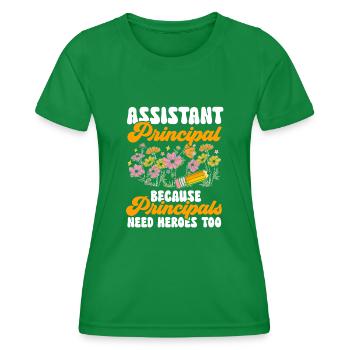 Directeur adjoint - T-shirt sport Femme - vert - Devant - AI Model Female 172 dark (172cm)