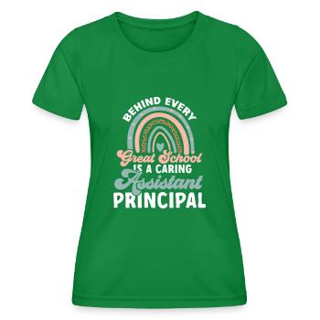 Directeur adjoint - T-shirt sport Femme - vert - Devant - AI Model Female 172 dark (172cm)