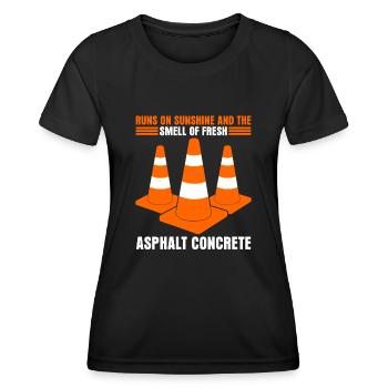 Road Attendant Road Keeper Roadbuilder - Women's Functional T-Shirt - black - Front - AI Model Female 172 light (172cm)